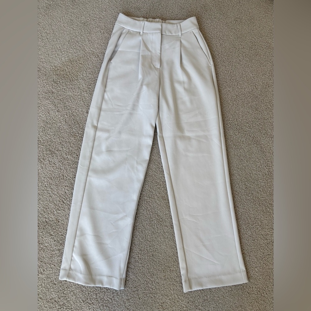 Old Navy Cream Wide Leg Trousers
